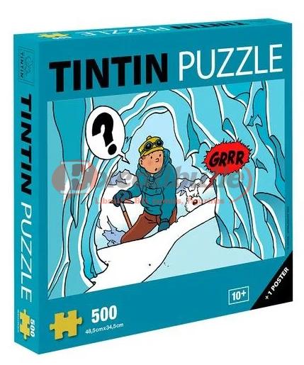 Puzzle, Tintin et Milou dans la grotte