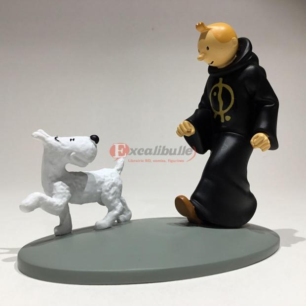 Tintin en toge signé Hergé - Statuette 12 cm en résine