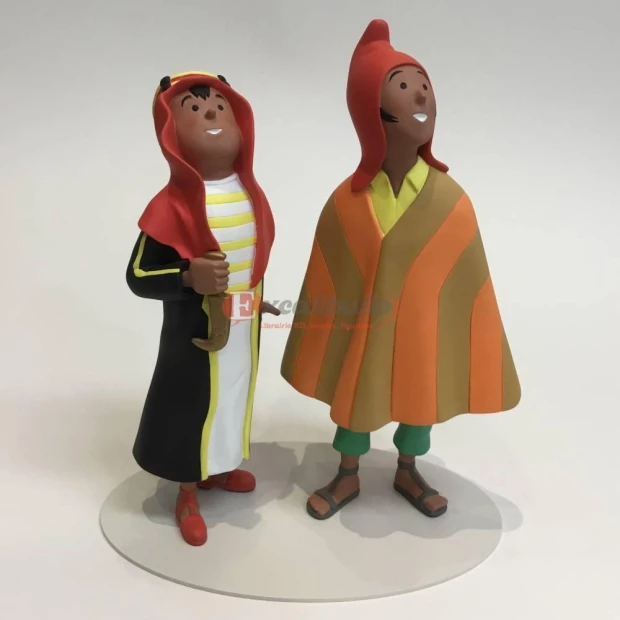 Abdallah & Zorrino du musée imaginaire - Statuettes 23 cm en résine - Moulinsart