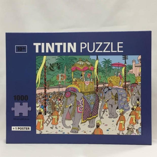 Puzzle, le Maharadjah et Tintin des éditions Moulinsart