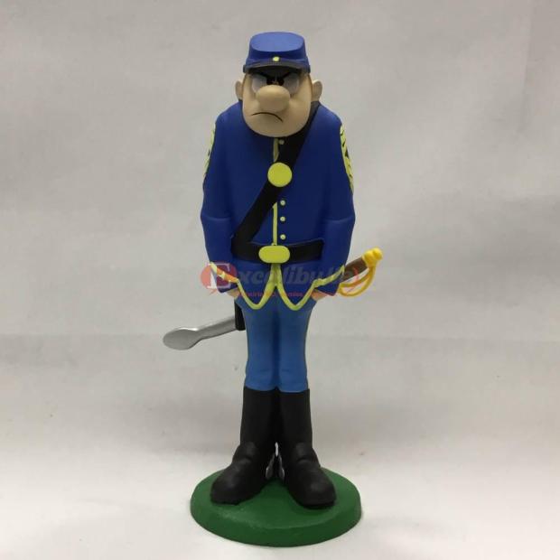 Le sergent Chesterfield en résine - Tuniques bleues - Plastoy